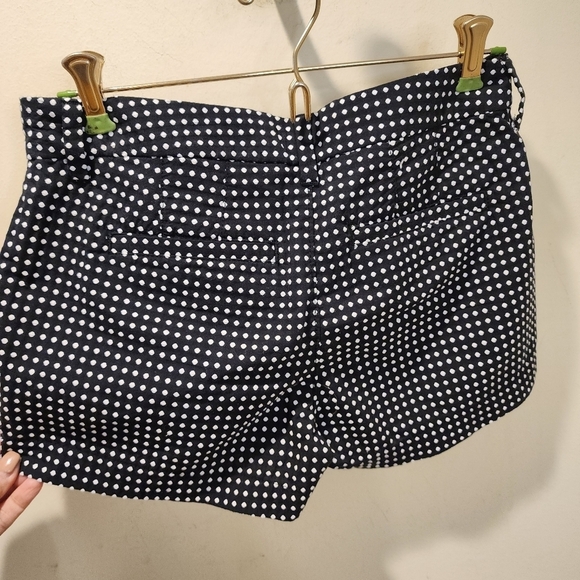 Old Navy black and white  polka Dot Cotton Blend  chino shorts size 0 - Picture 7 of 9